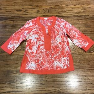 Banana Republic Silk Tunic Blouse